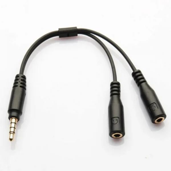 Headphones Y Splitter Double Adapter Jack